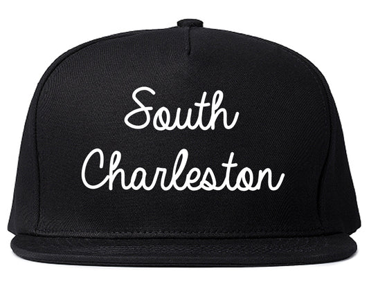 South Charleston West Virginia WV Script Mens Snapback Hat Black