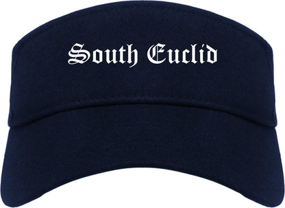 South Euclid Ohio OH Old English Mens Visor Cap Hat Navy Blue