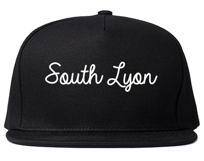 South Lyon Michigan MI Script Mens Snapback Hat Black