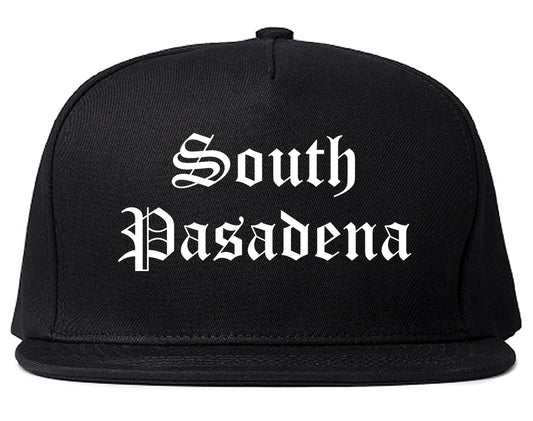 South Pasadena Florida FL Old English Mens Snapback Hat Black