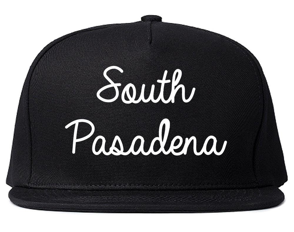 South Pasadena Florida FL Script Mens Snapback Hat Black
