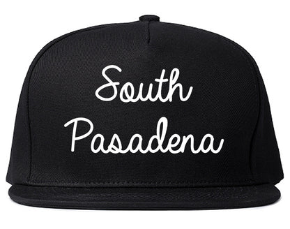 South Pasadena Florida FL Script Mens Snapback Hat Black