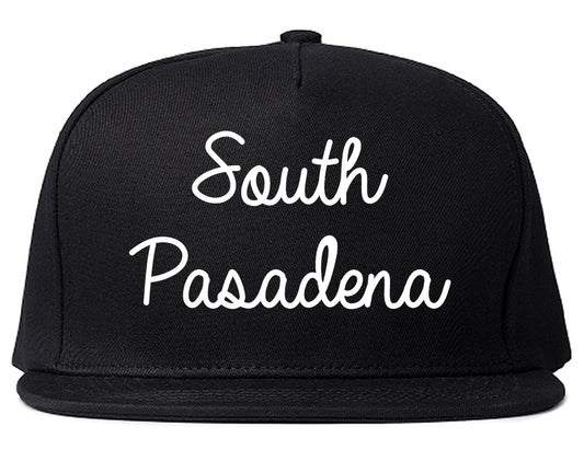 South Pasadena Florida FL Script Mens Snapback Hat Black