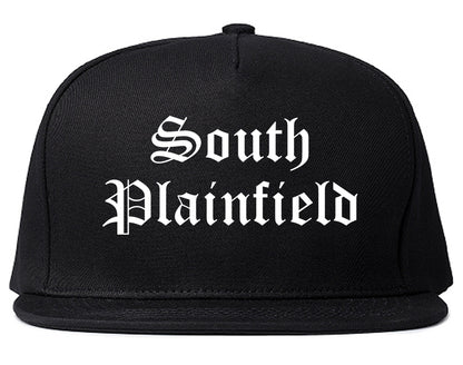 South Plainfield New Jersey NJ Old English Mens Snapback Hat Black