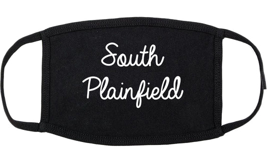 South Plainfield New Jersey NJ Script Cotton Face Mask Black