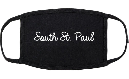 South St. Paul Minnesota MN Script Cotton Face Mask Black