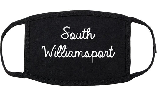 South Williamsport Pennsylvania PA Script Cotton Face Mask Black