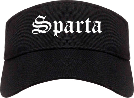 Sparta Illinois IL Old English Mens Visor Cap Hat Black