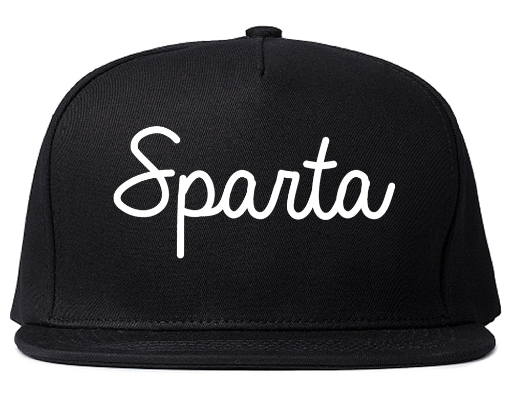 Sparta Tennessee TN Script Mens Snapback Hat Black