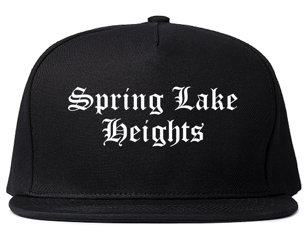 Spring Lake Heights New Jersey NJ Old English Mens Snapback Hat Black