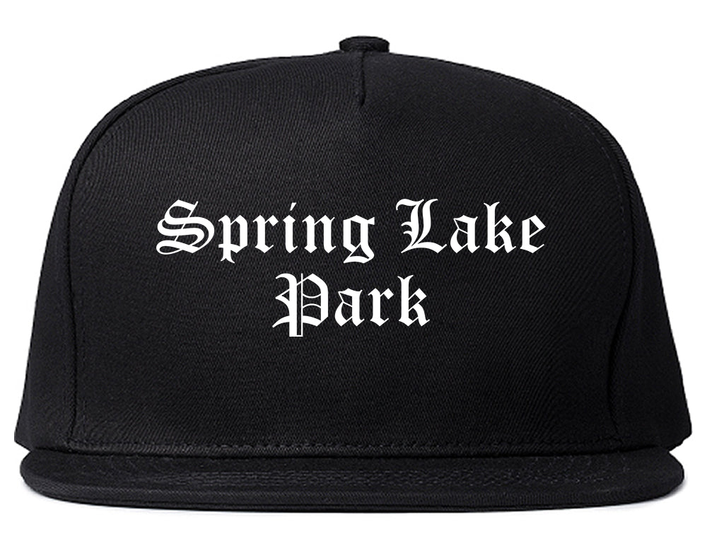 Spring Lake Park Minnesota MN Old English Mens Snapback Hat Black