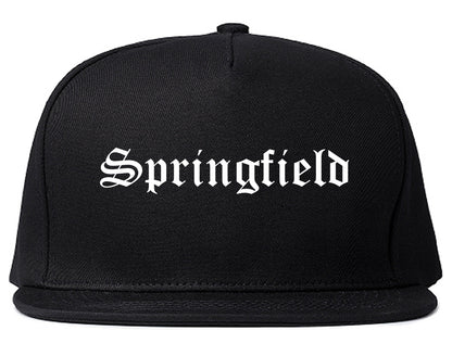 Springfield Illinois IL Old English Mens Snapback Hat Black