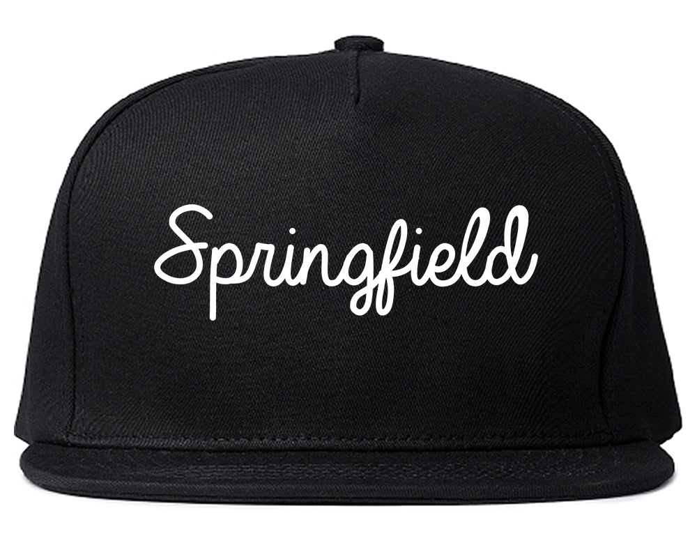 Springfield Ohio OH Script Mens Snapback Hat Black