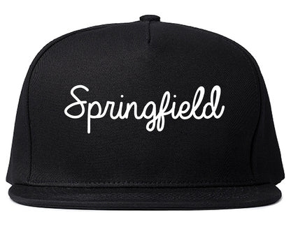 Springfield Tennessee TN Script Mens Snapback Hat Black