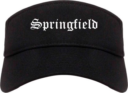Springfield Tennessee TN Old English Mens Visor Cap Hat Black