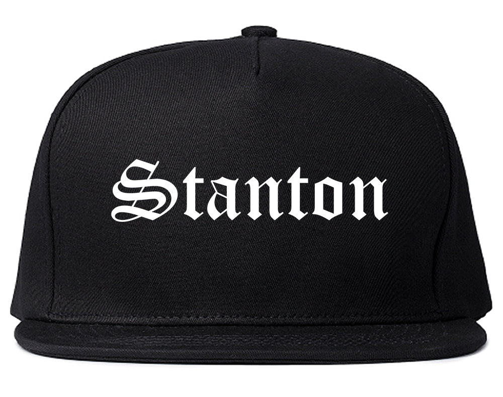 Stanton California CA Old English Mens Snapback Hat Black