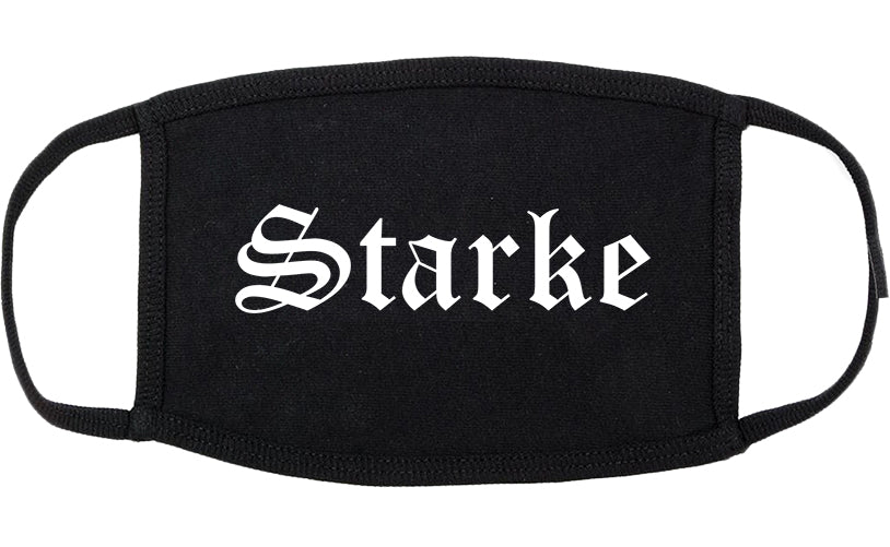 Starke Florida FL Old English Cotton Face Mask Black