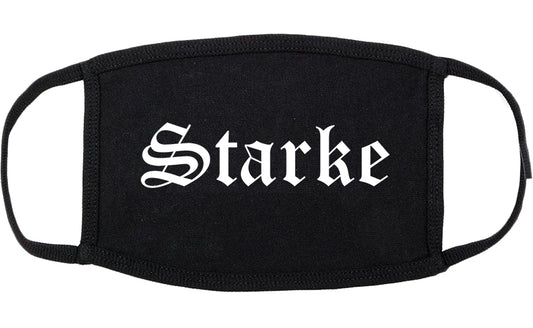 Starke Florida FL Old English Cotton Face Mask Black