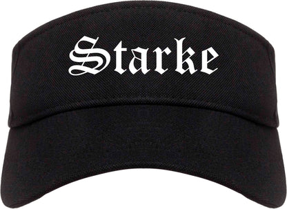 Starke Florida FL Old English Mens Visor Cap Hat Black