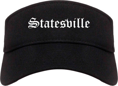 Statesville North Carolina NC Old English Mens Visor Cap Hat Black