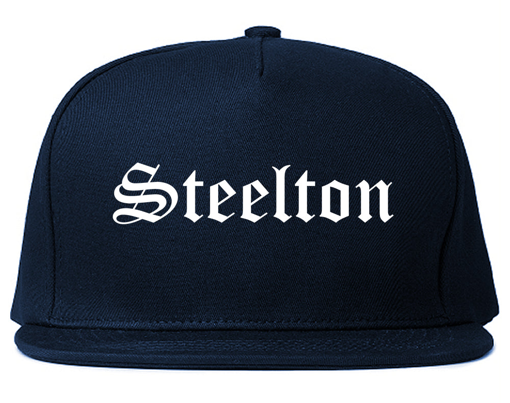 Steelton Pennsylvania PA Old English Mens Snapback Hat Navy Blue