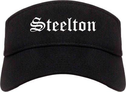 Steelton Pennsylvania PA Old English Mens Visor Cap Hat Black
