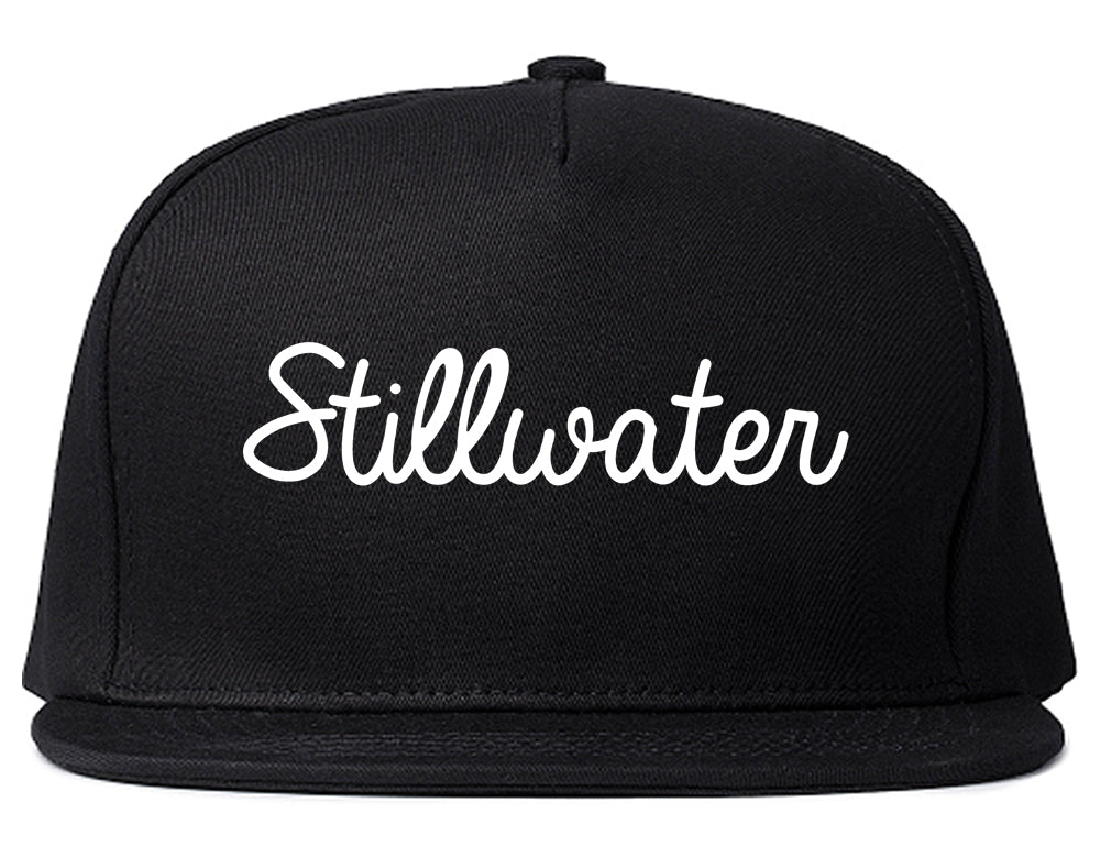 Stillwater Minnesota MN Script Mens Snapback Hat Black
