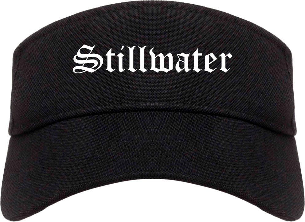 Stillwater Minnesota MN Old English Mens Visor Cap Hat Black