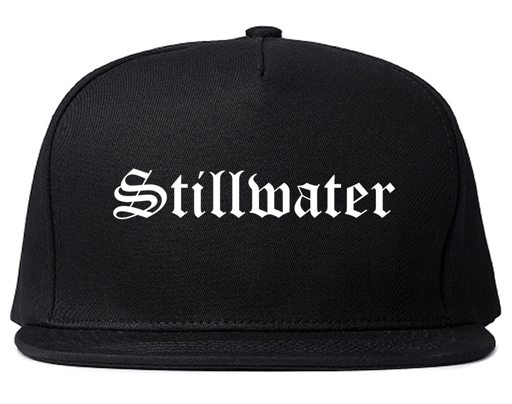 Stillwater Oklahoma OK Old English Mens Snapback Hat Black