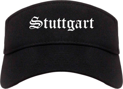 Stuttgart Arkansas AR Old English Mens Visor Cap Hat Black