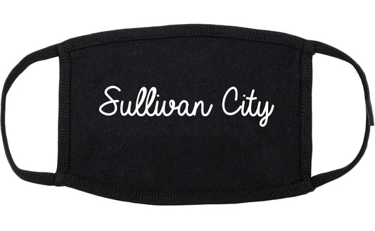 Sullivan City Texas TX Script Cotton Face Mask Black