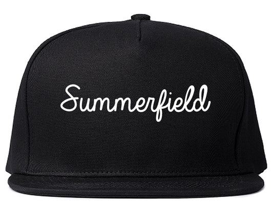 Summerfield North Carolina NC Script Mens Snapback Hat Black