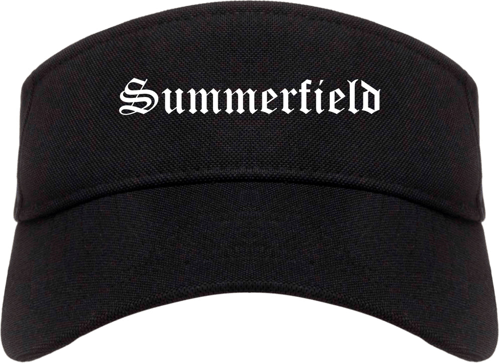 Summerfield North Carolina NC Old English Mens Visor Cap Hat Black