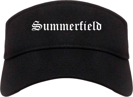 Summerfield North Carolina NC Old English Mens Visor Cap Hat Black