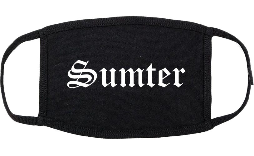 Sumter South Carolina SC Old English Cotton Face Mask Black