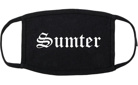 Sumter South Carolina SC Old English Cotton Face Mask Black