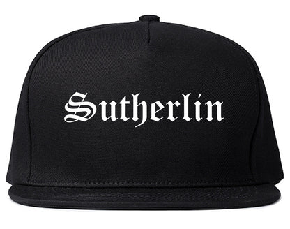 Sutherlin Oregon OR Old English Mens Snapback Hat Black