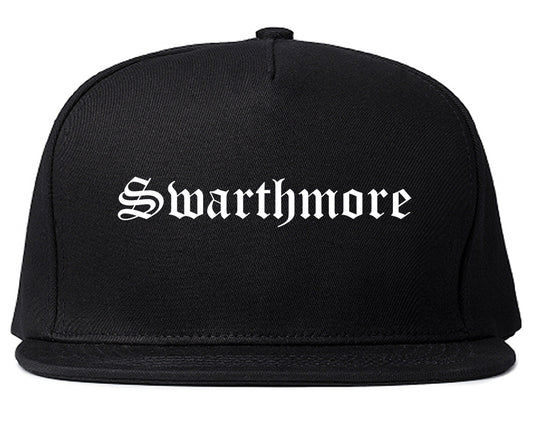 Swarthmore Pennsylvania PA Old English Mens Snapback Hat Black
