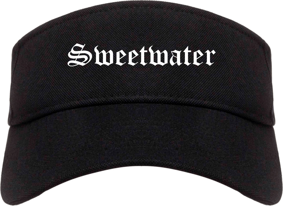Sweetwater Florida FL Old English Mens Visor Cap Hat Black