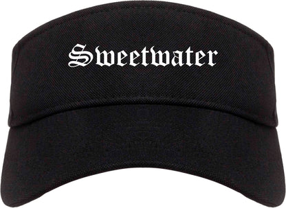 Sweetwater Florida FL Old English Mens Visor Cap Hat Black