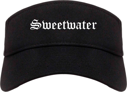 Sweetwater Florida FL Old English Mens Visor Cap Hat Black