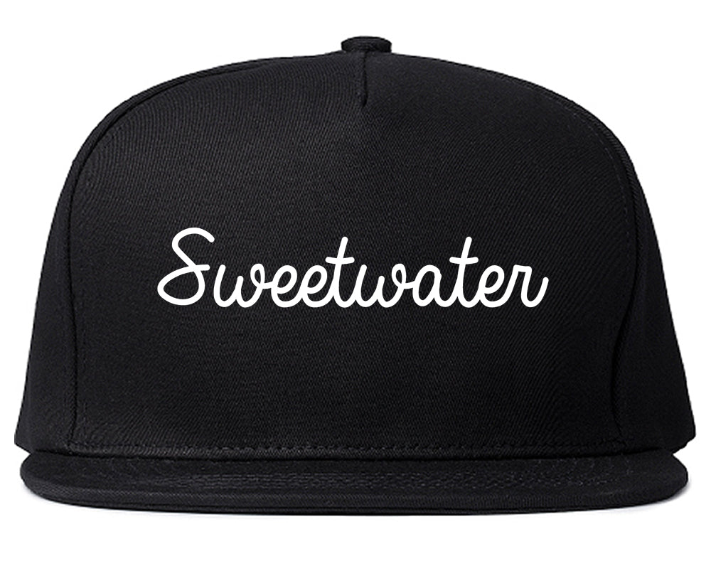 Sweetwater Tennessee TN Script Mens Snapback Hat Black