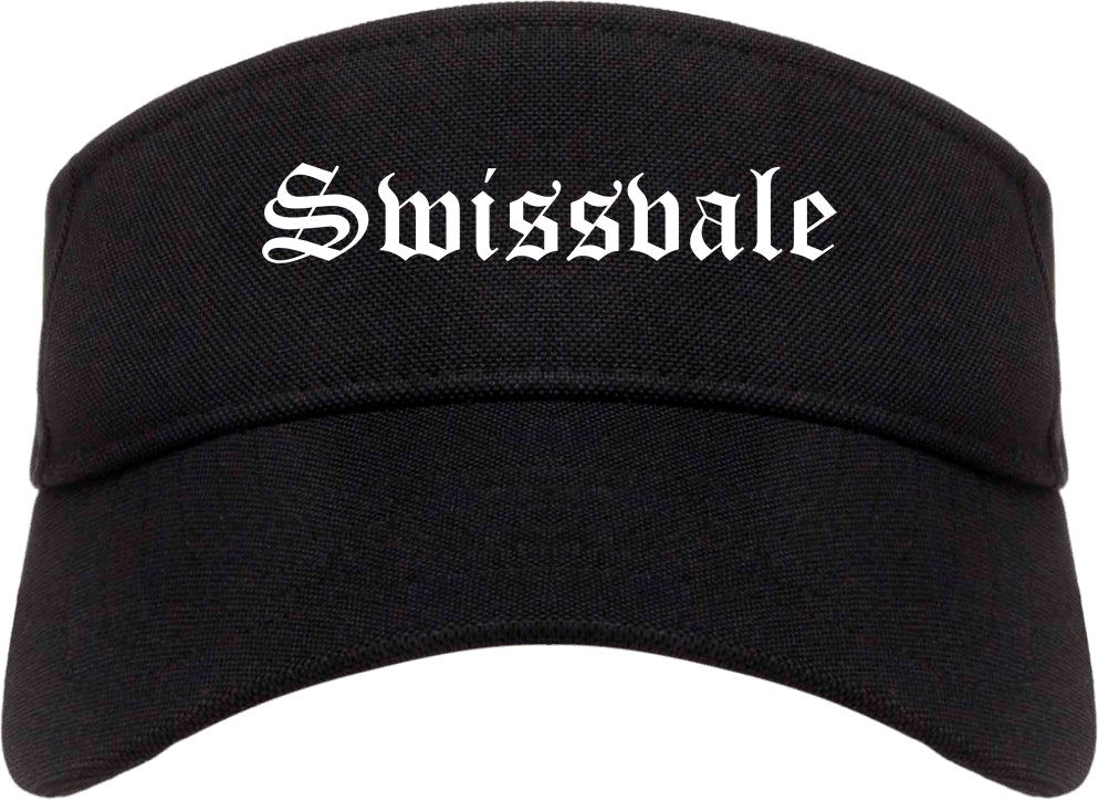 Swissvale Pennsylvania PA Old English Mens Visor Cap Hat Black