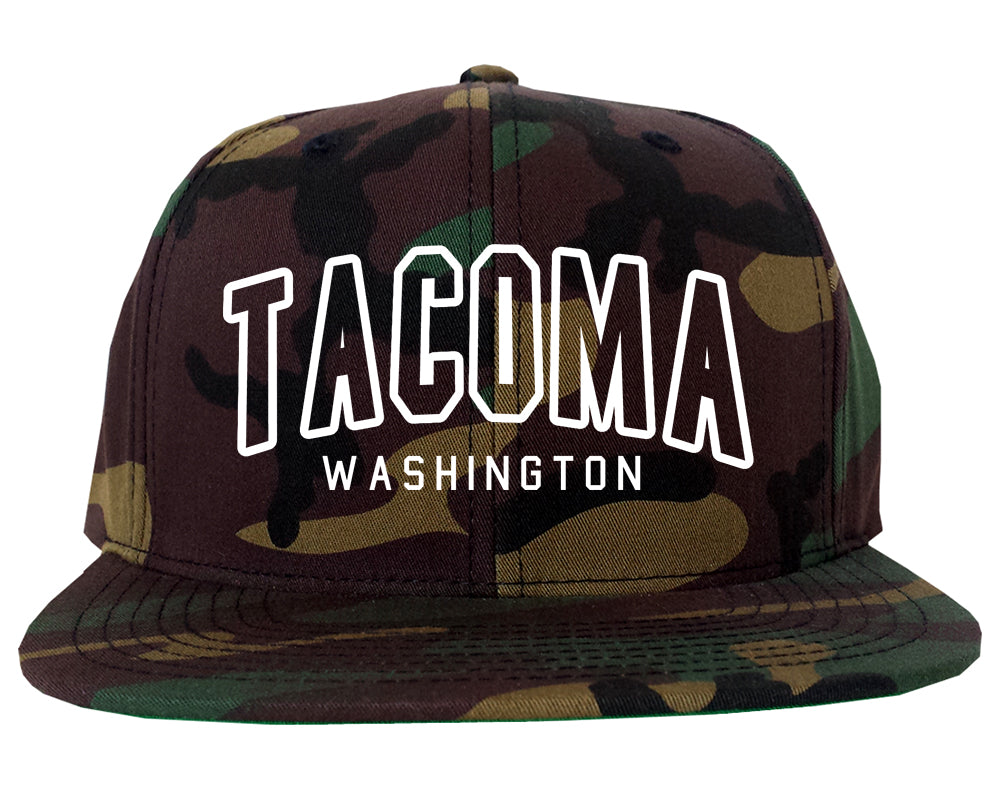 Tacoma Washington ARCH Mens Snapback Hat Camo