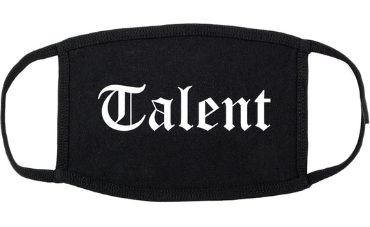 Talent Oregon OR Old English Cotton Face Mask Black
