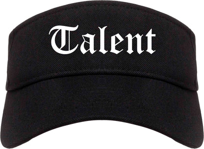 Talent Oregon OR Old English Mens Visor Cap Hat Black