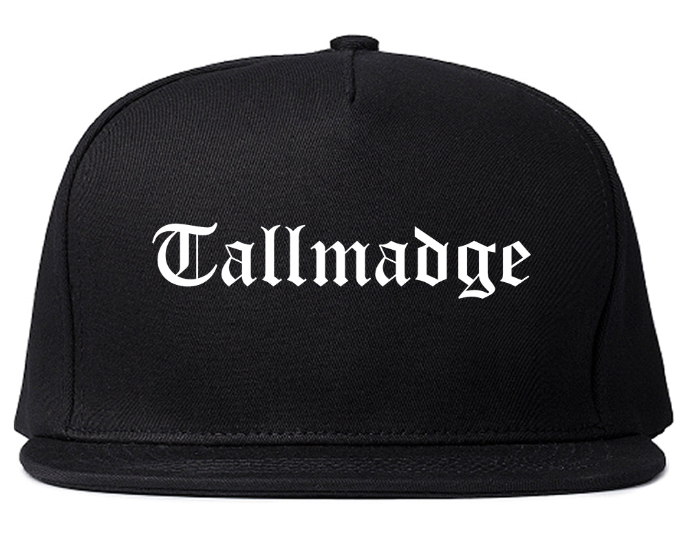 Tallmadge Ohio OH Old English Mens Snapback Hat Black