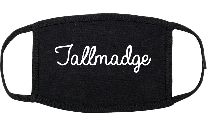 Tallmadge Ohio OH Script Cotton Face Mask Black