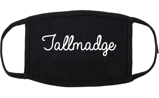 Tallmadge Ohio OH Script Cotton Face Mask Black