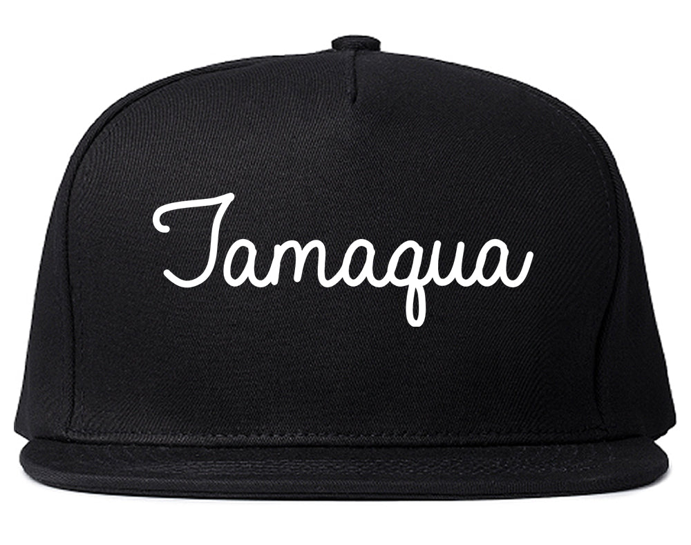 Tamaqua Pennsylvania PA Script Mens Snapback Hat Black